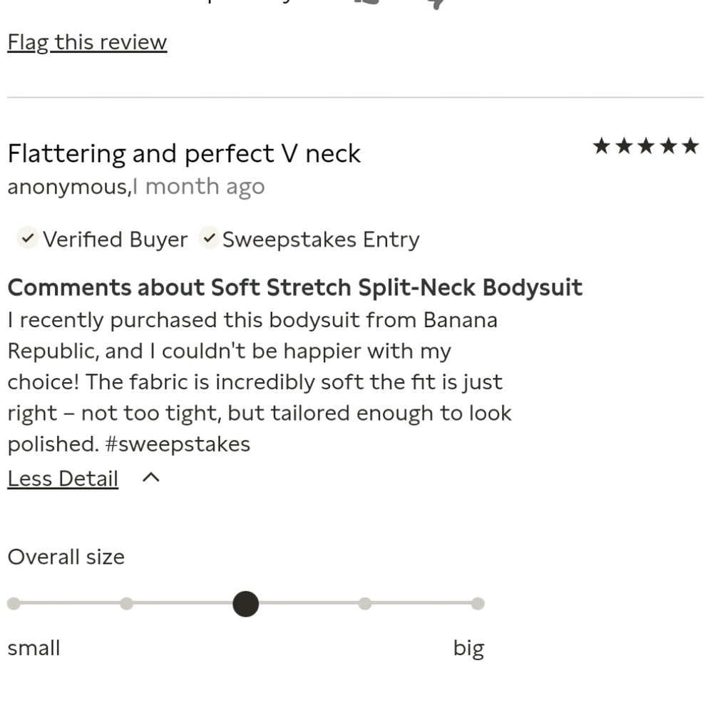 NWT BANANA REPUBLIC | Split Neck Bodysuit - Picture 5 of 5